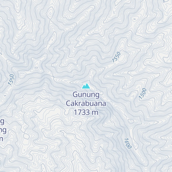 Map of Gunung Cakrabuana