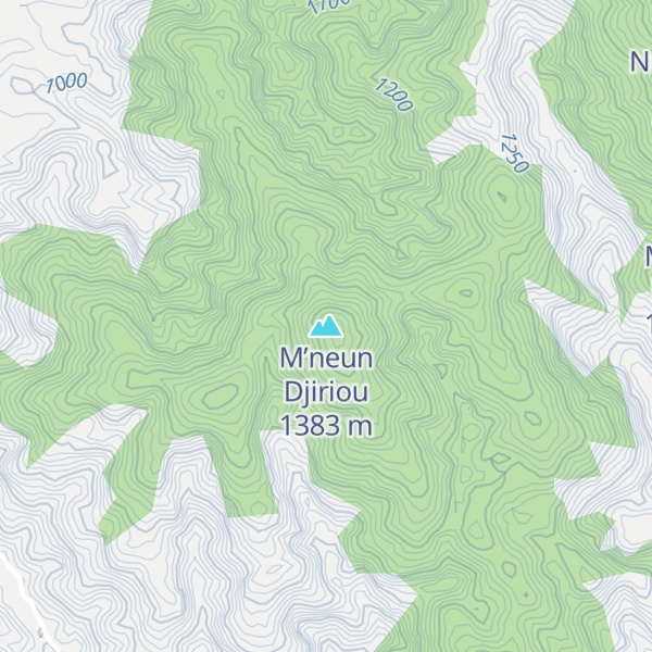 Map of M’neun Djiriou