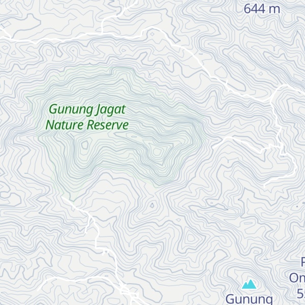 Map of Gunung Jagad