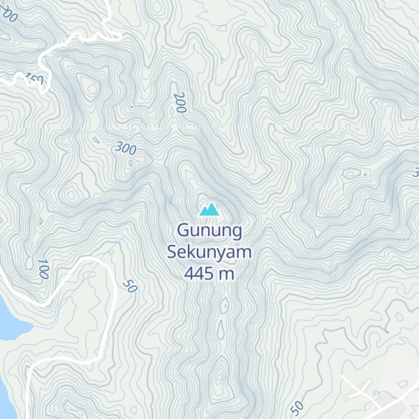 Map of Gunung Sekunyam