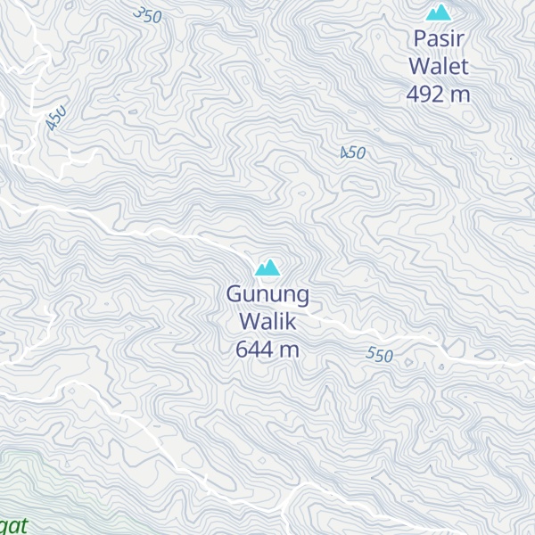 Map of Gunung Walik