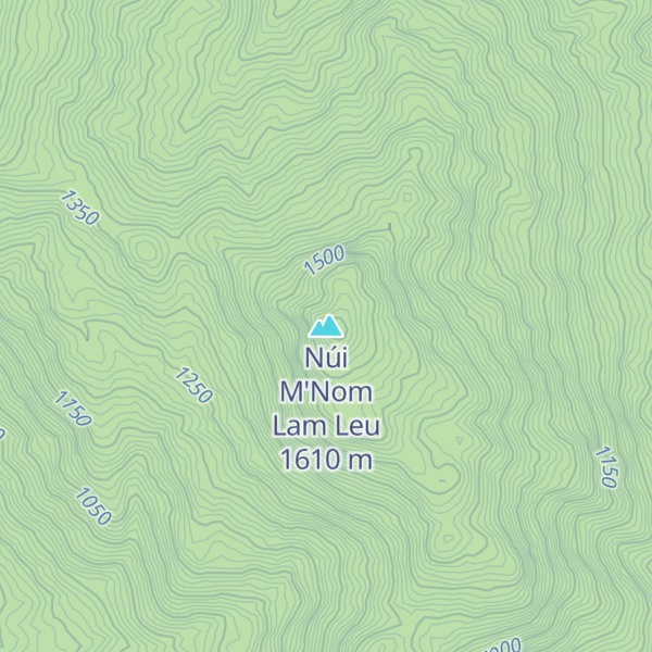 Map of Núi M'Nom Lam Leu