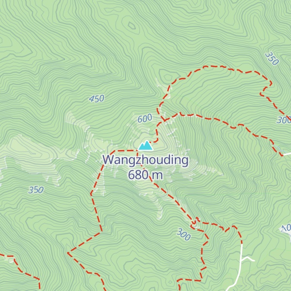 Map of Wangzhouding