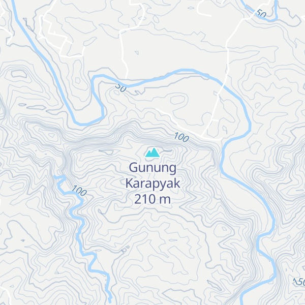 Map of Gunung Karapyak