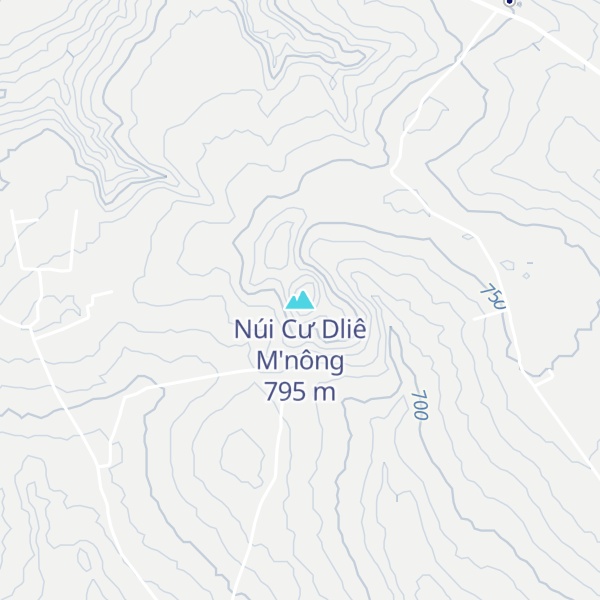 Map of Núi Cư Dliê M'nông