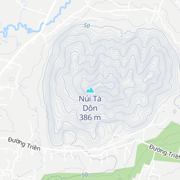 Map of Núi Tà Dôn
