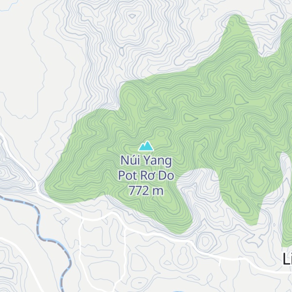 Map of Núi Yang Pot Rơ Do