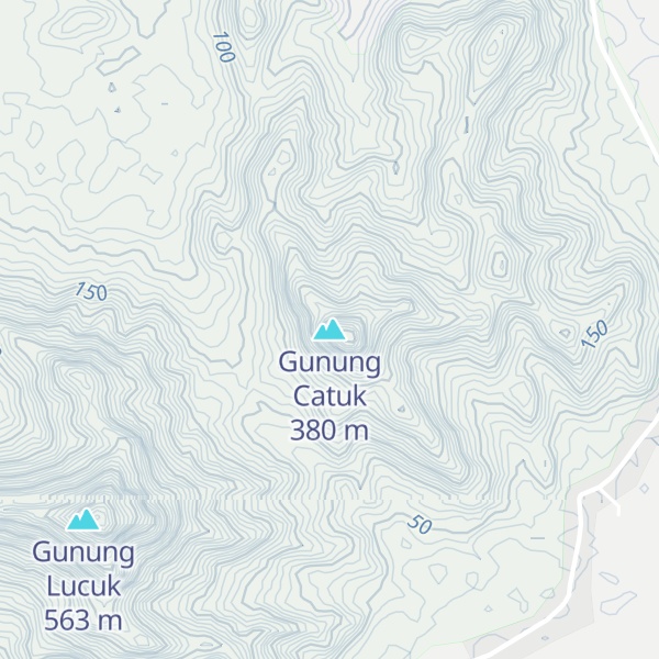 Map of Gunung Catuk