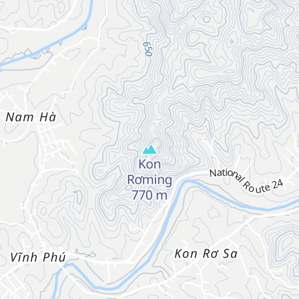 Map of Kon Rơming
