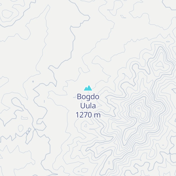 Map of Bogdo Uula