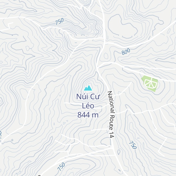 Map of Núi Cư Léo