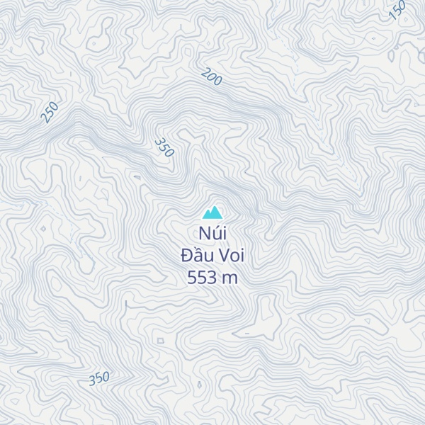 Map of Núi Đầu Voi