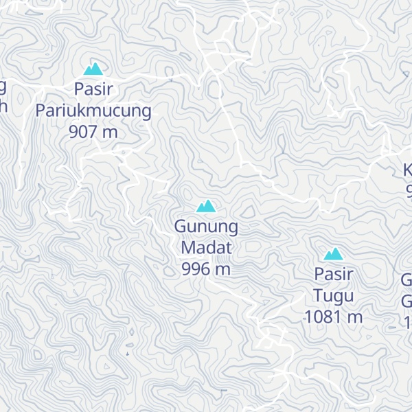 Map of Gunung Madat