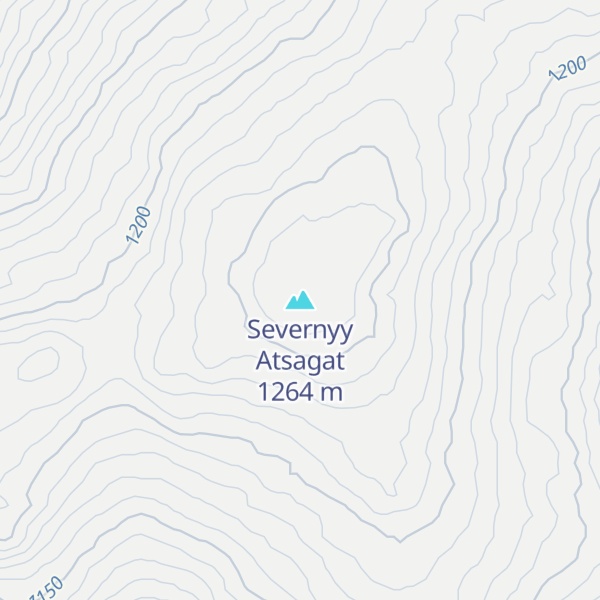 Map of Severnyy Atsagat