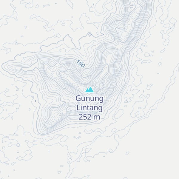 Map of Gunung Lintang