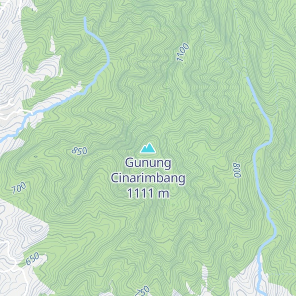 Map of Gunung Cinarimbang