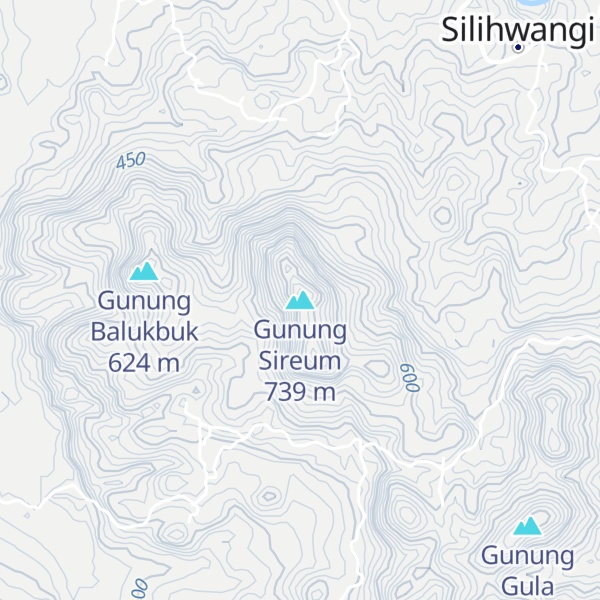 Map of Gunung Sireum