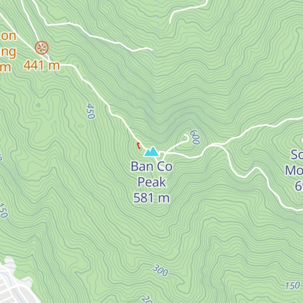 Map of Ban Co Peak
