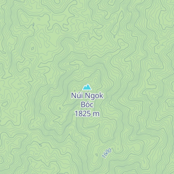 Map of Núi Ngok Bóc
