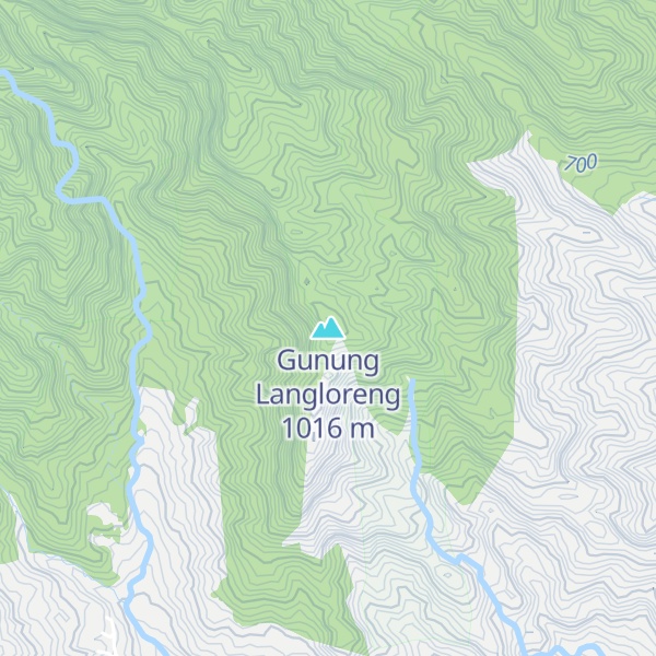 Map of Gunung Langloreng