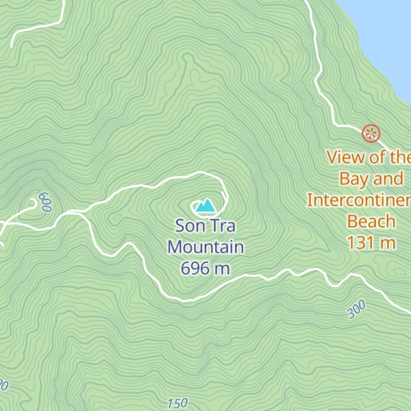 Map of Son Tra Mountain