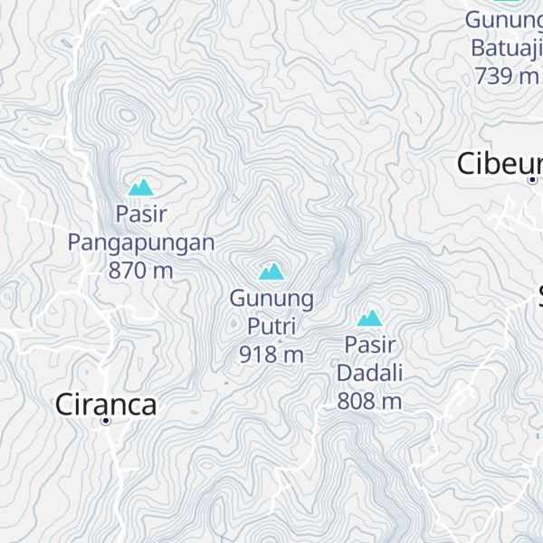 Map of Gunung Putri