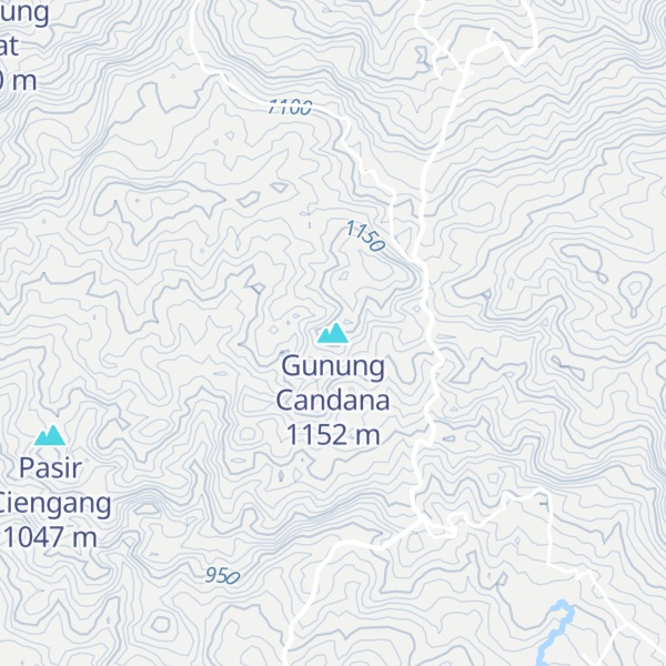 Map of Gunung Candana