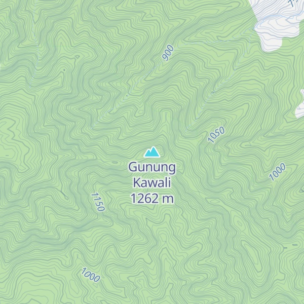 Map of Gunung Kawali