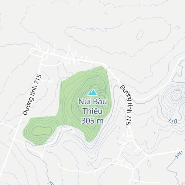 Map of Núi Bàu Thiêu