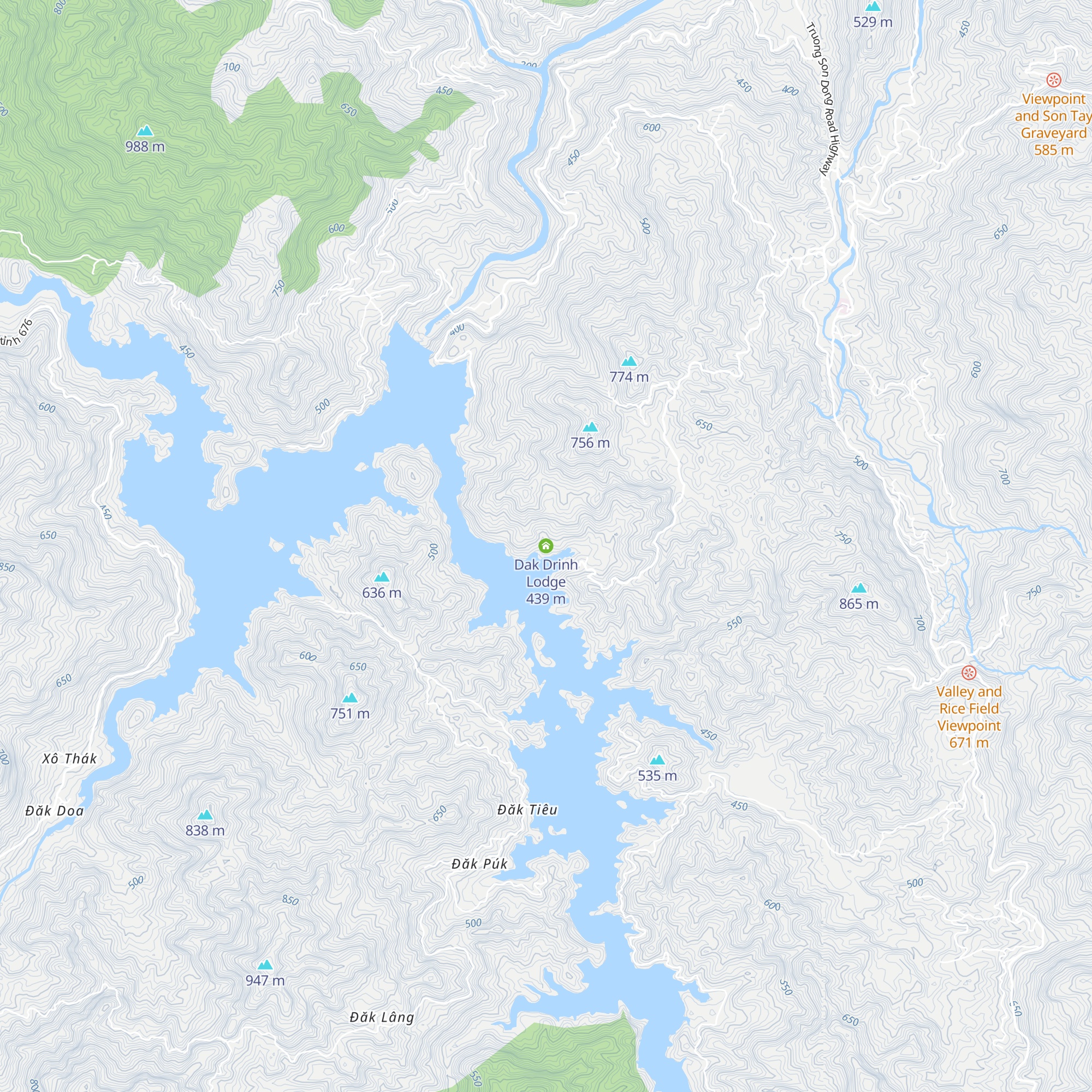 Dak Drinh Lodge map