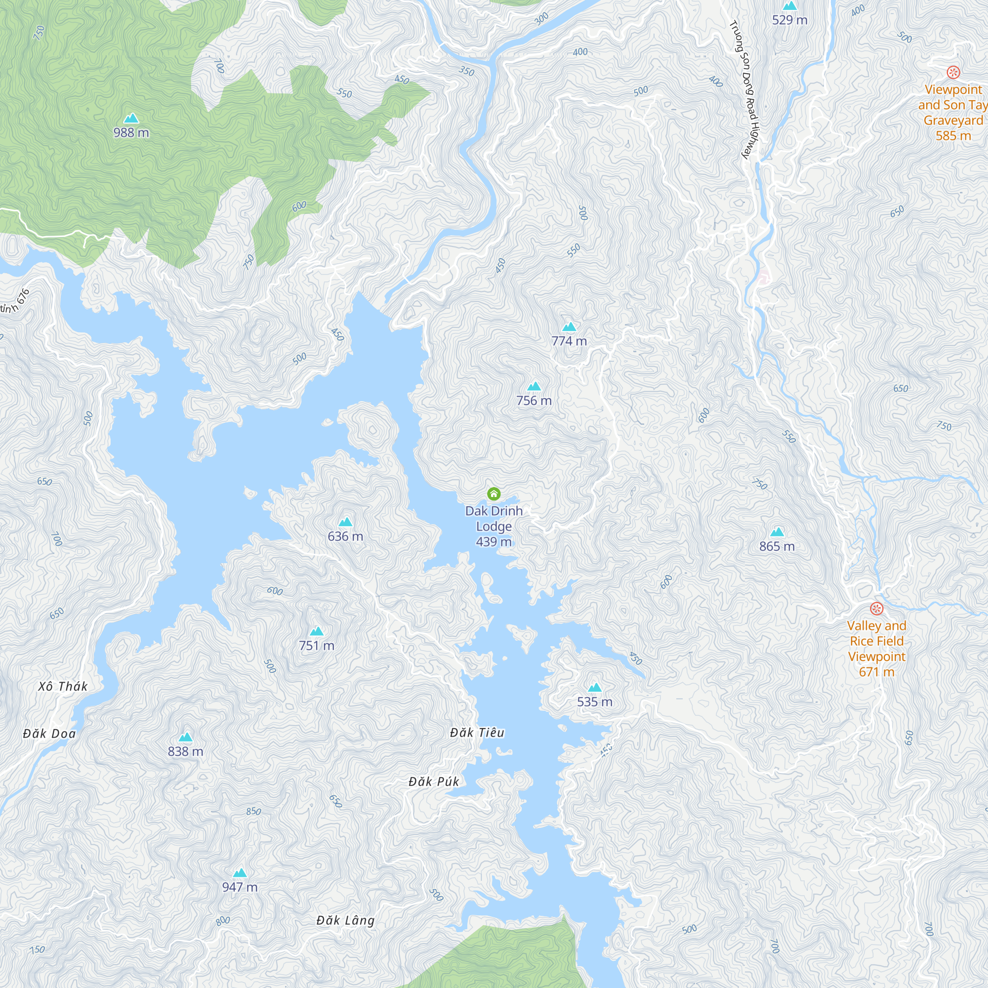 Dak Drinh Lodge map
