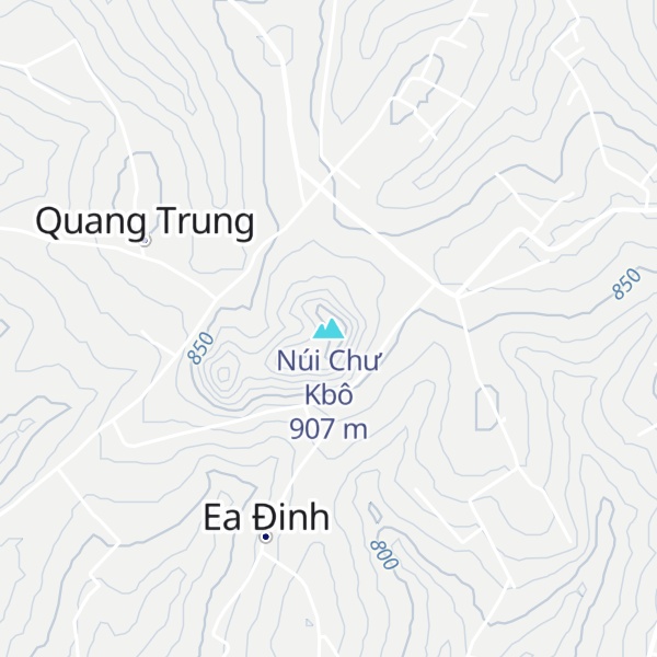 Map of Núi Chư Kbô