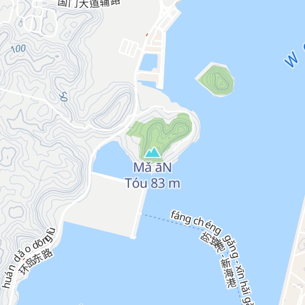 Map of Mǎ āN Tóu