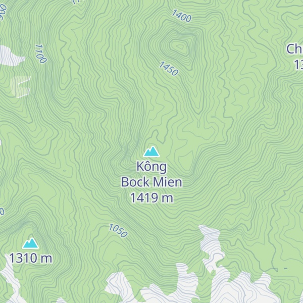 Map of Kông Bock Mien