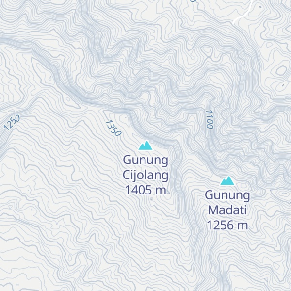 Map of Gunung Cijolang