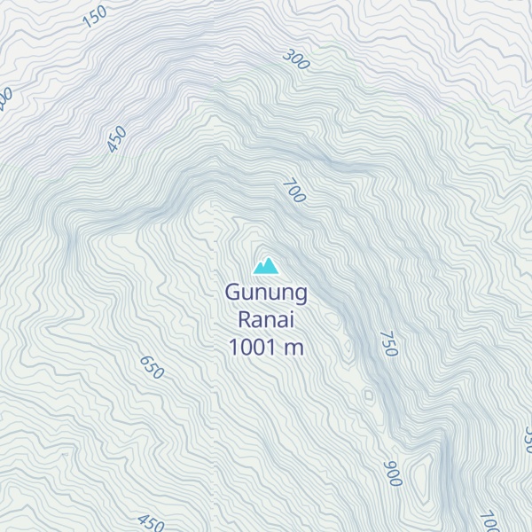 Map of Gunung Ranai