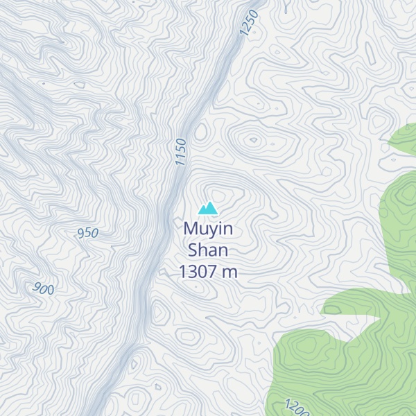 Map of Muyin Shan