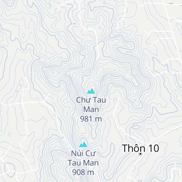 Map of Chư Tau Man