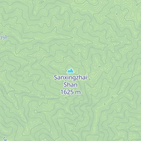 Map of Sanxingzhai Shan
