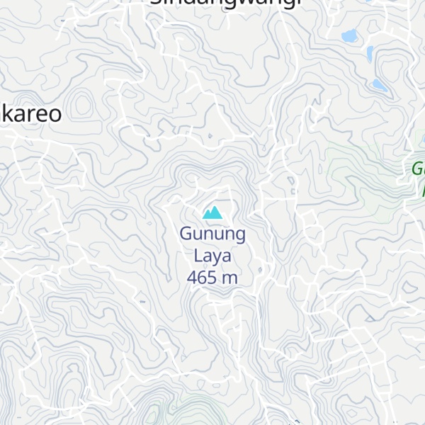 Map of Gunung Laya