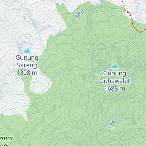 Map of Gunung Kawahburung