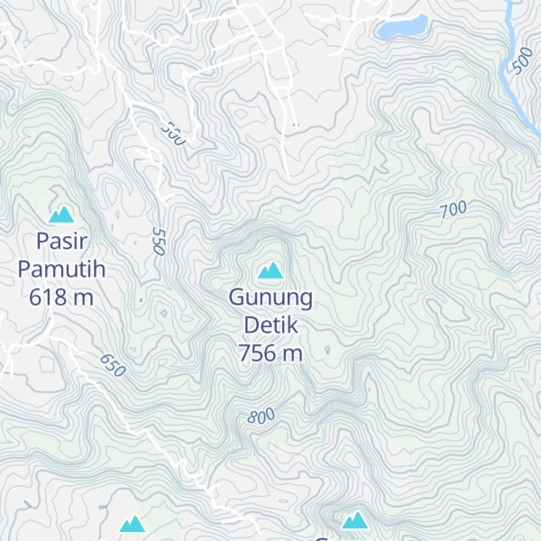Map of Gunung Detik