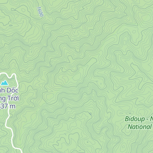 Map of Núi Benom Da Treu