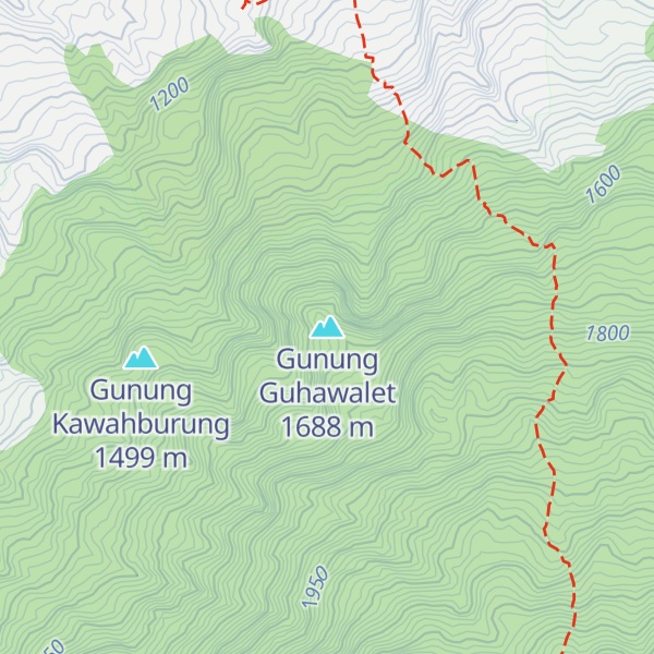 Map of Gunung Guhawalet