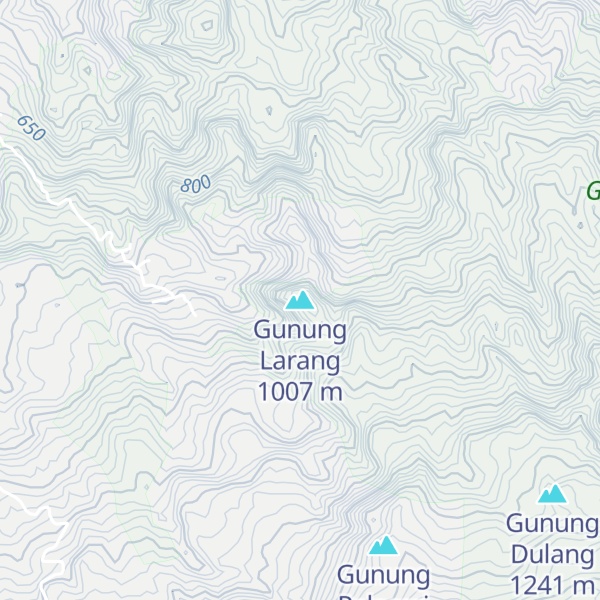 Map of Gunung Larang