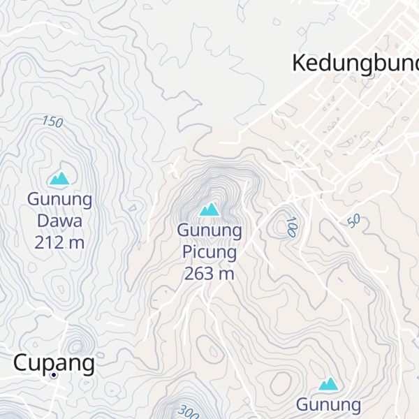 Map of Gunung Picung