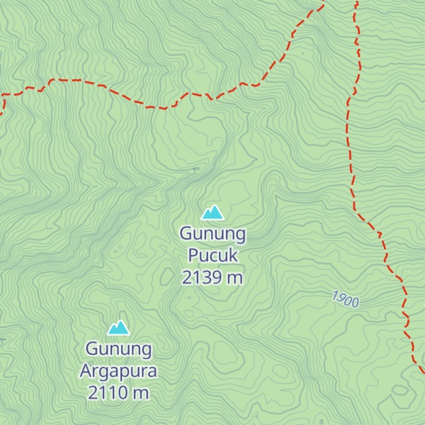 Map of Gunung Pucuk