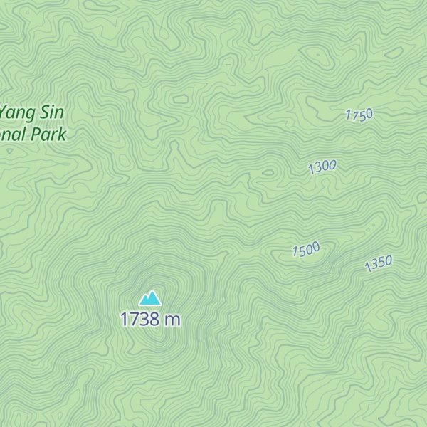 Map of Chư Yang Bông