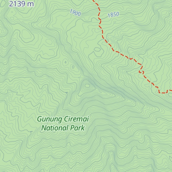 Map of Gunung Pucung