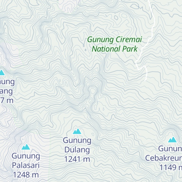 Map of Gunung Pading